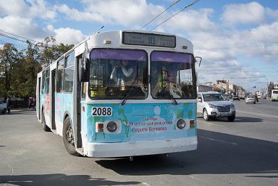 Рязанский троллейбус уходит в небо