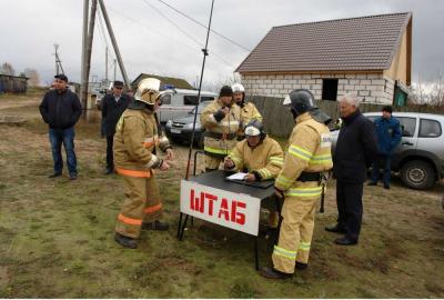 В Ермишинском районе «потушили» пожар возле населённого пункта