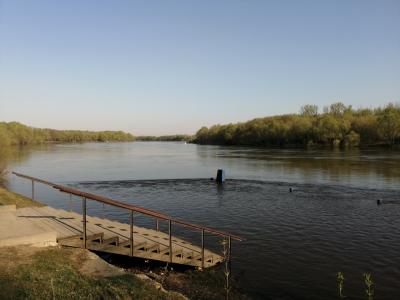 Пристань в рязанском Лесопарке скрылась под водой