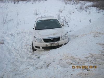 Водитель из Краснодарского края на Skoda Octavia слетел в рязанский кювет