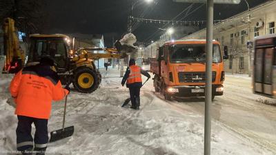 Мэрия Рязани сообщила, на каких улицах ночью будут убирать снег
