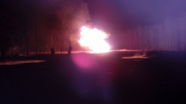 Следственный комитет проводит проверку по факту пожара на газопроводе в Путятинском районе