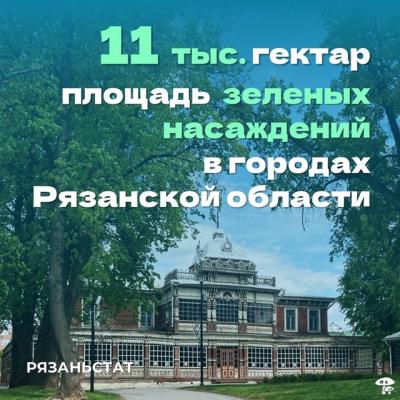 Рязань вошла в тройку самых зелёных городов ЦФО