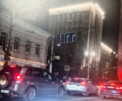 На перекрёстке в центре Рязани изменили схему движения