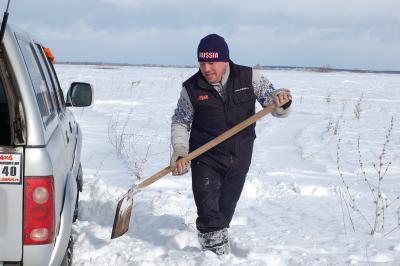 Рязанские автолюбители побывали в заснеженных лугах