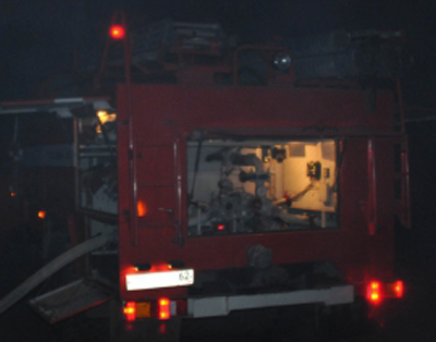 В Сараевском районе огонь повредил крышу склада