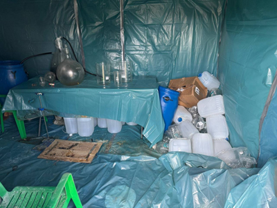 В Клепиковском районе ликвидировали лабораторию по производству мефедрона