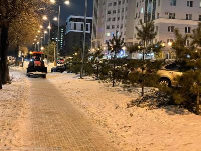 Для ночной уборки дорог Рязани привлекли 50 единиц техники
