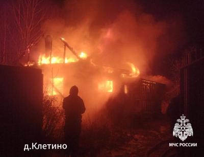 На пожаре в Касимовском районе погиб мужчина