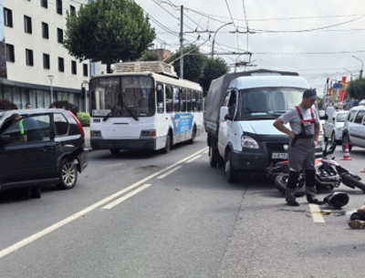 Появились подробности ДТП с участием байкера на Первомайском проспекте в Рязани