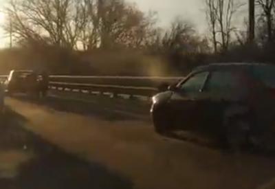 На Северном обходе Рязани столкнулись две иномарки