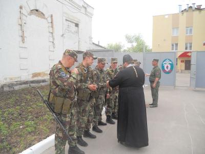 Перед командировкой на Кавказ рязанский СОБР духовно окормили 