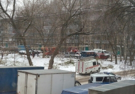 На пожаре в Рязани пострадал человек