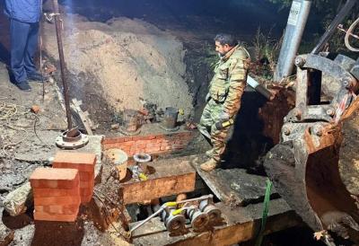 В Рязанском районе устраняют аварию на теплосетях