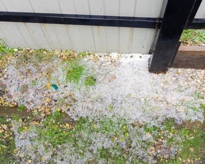 В Ермишинском районе выпал град