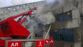 В производственном здании на Куйбышевском шоссе в Рязани огонь повредил часть имущества