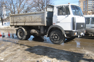 В Рязани МАЗ сбил беременную женщину