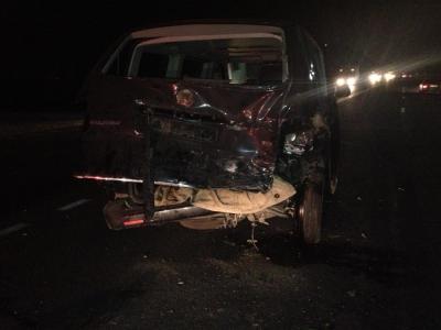 В Рыбновском районе Toyota влетела в стоящий на перекрёстке Volkswagen