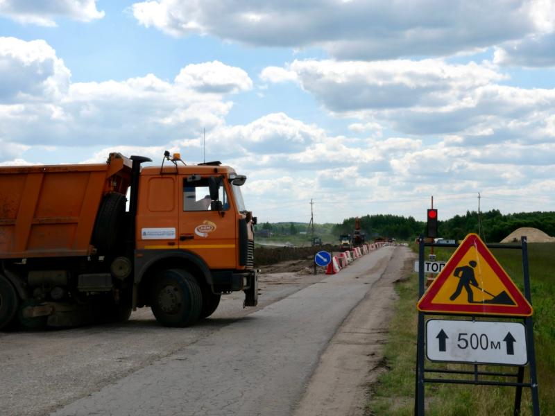 АО «Рязаньавтодор» реконструирует дорогу в Сапожковском округе