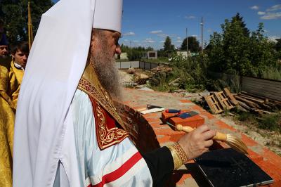 Митрополит Рязанский и Михайловский Вениамин заложил новый храм