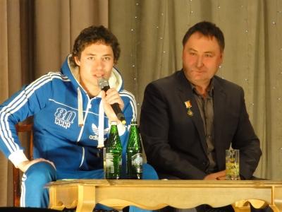 Призёр Олимпиады в Сочи Илья Черноусов побывал в Скопине