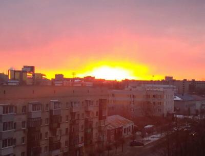 Рязанцы порадовались красивому небу