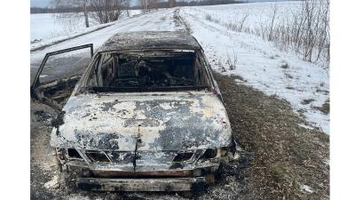 В Сасовском округе мужчина сгорел в автомашине