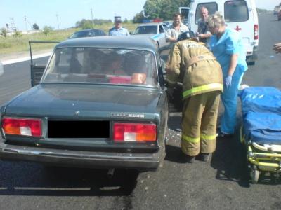 Три автомобиля столкнулись в Рыбновском районе