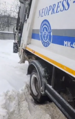 Из-за снегопадов в Рязанской области затруднён проезд к полутора сотням контейнерных площадок