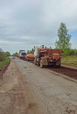 В Кадомском районе приступили к ремонту региональной дороги