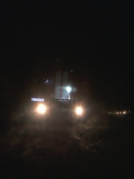 На ряжском участке трассы М6 загорелся МАЗ