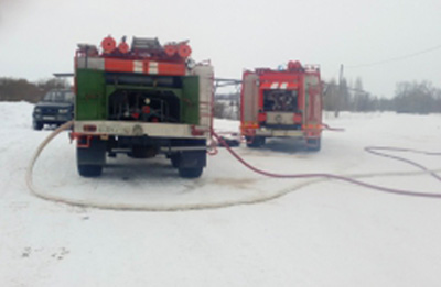 В селе Агро-Пустынь погорела баня