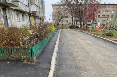 На улице Керамзавода в Рязани отремонтировали дворы