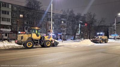 Мэрия Рязани рассказала, на каких улицах ночью будут убирать снег