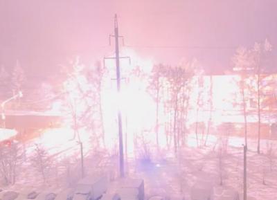 В Приокском в Рязани заметили вспышки на опоре ЛЭП