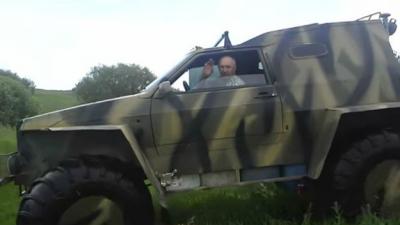 Рязанец своими руками построил вездеход