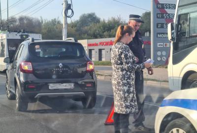 На Московском шоссе в Рязани собирается пробка из-за ДТП
