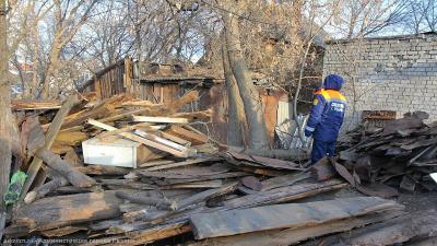Мэрия убрала бесхозные сараи на улице Маяковского в Рязани