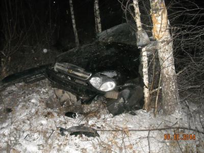 Рязанка улетела в кювет на Chevrolet Lanos