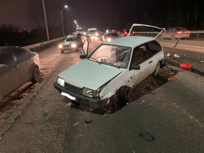 Полиция ищет водителя «восьмёрки», устроившего ДТП на Северной окружной дороге