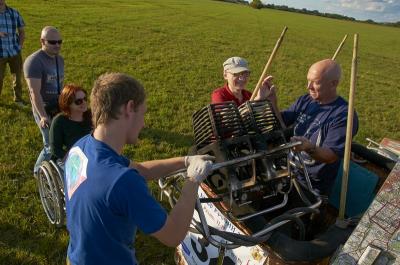 В Рязани впервые поднялись в воздух на аэростате люди с ограниченными возможностями