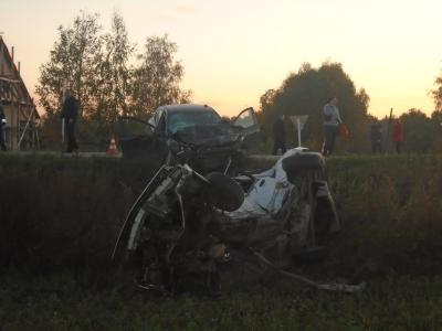 В Ряжском районе при столкновении Audi и Renault погибло два человека