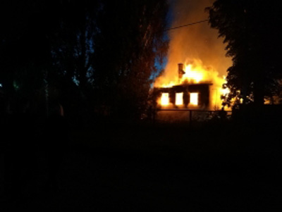 Под Рязанью на пожаре пострадал человек