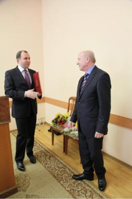 Андрей Кашаев вручил Почётную грамоту Рязанской городской Думы Алексею Романову