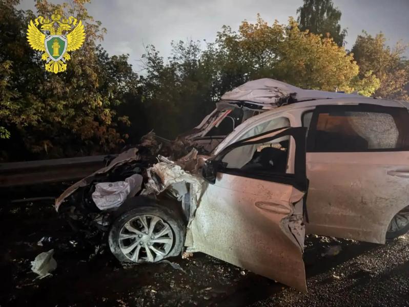 Под Рязанью легковушка столкнулась с грузовиком, погибли два человека