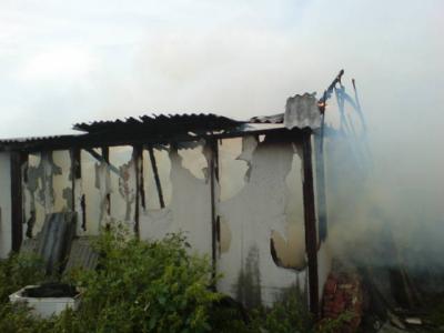 На пожаре в Рязани пострадал человек