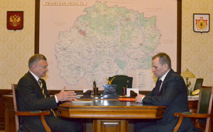 Замминистра МВД РФ встретился с рязанским губернатором
