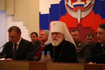 Митрополит Павел принял участие в собрании ко Дню сотрудника органов внутренних дел