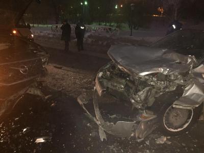 Появились фото с места жёсткого ДТП на Голенченском шоссе в Рязани