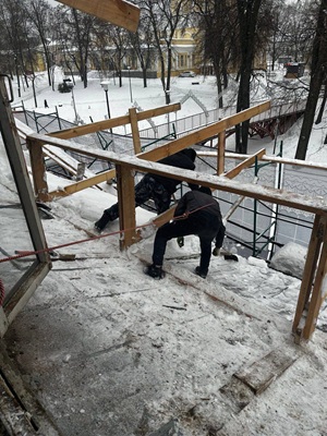 Реставрация Летнего клуба Дворянского собрания в Рязани продолжается в плановом порядке